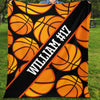 GeckoCustom Personalized Custom Basketball Blanket H533 VPS Cozy Plush Fleece 30 x 40 Inches (baby size)