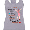 GeckoCustom Personalized Custom Birthday T Shirt, Stronger Braver Smarter Than You Think Shirt, Birthday Gift Women Tank Top / Color Heather Grey / S