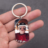 GeckoCustom Personalized Custom Keychain, Gift For Sport Players, Baseball Is My Favorite Season No Gift box