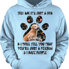 GeckoCustom Personalized Photo Custom Dog Shirt, Gift For Dog Lover, You're Just A Person Pullover Hoodie / Sport Grey Colour / S