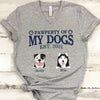 GeckoCustom Property Pawperty Of My Dogs Custom Bright Shirt C193 Women V-neck / V White / S