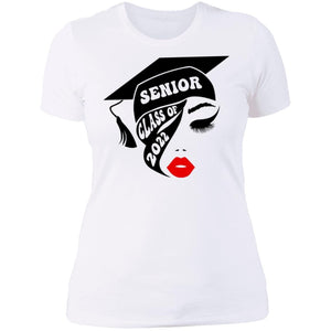 GeckoCustom Senior class of 2022 girl face shirt Women Tee / White / X-Small