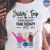 GeckoCustom Sisters Trip Than Therapy 2021, Summer Sister Best Friend Shirt