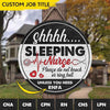 GeckoCustom Sleeping Nurse Don't Knock Unless You Need Nurse Wooden Door Sign HN590 14 Inches