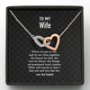 GeckoCustom To My Wife When We Get To The Custom Message Card Necklace