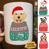 GeckoCustom Ugly Sweater Christmas Dog Coffee Mug 11oz