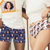 GeckoCustom Underwear Personalized Upload Photo Men's Boxer Briefs Classic N369 HN590