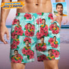 GeckoCustom Upload Human Face Photo With Pattern Men's Beach Short T368 HN590 S