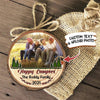 GeckoCustom Upload photo Ormanet For Campers, Christmas Wood Slice Ornament, HN590