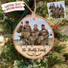 GeckoCustom Upload photo Ormanet For Duck Hunter, Christmas Wood Slice Ornament, HN590 ONE SIDE / 3.2 - 3.5 in / 1 Piece