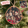 GeckoCustom Upload photo Ornament Family Ornament Christmas Wood Slice Ornament, HN590