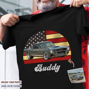 GeckoCustom Vintage Retro Car Shirt, Custom Photo Shirt N304 HN590