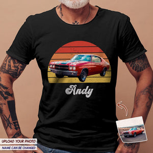 GeckoCustom Vintage Retro Car Shirt, Custom Photo Shirt N304 HN590
