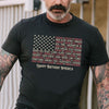 GeckoCustom Vitage American Flag Tee with States Personalized Custom 4 Th Of July Shirt H380