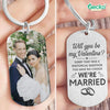 GeckoCustom Will You Be My Valentine Metal Keychain HN590 No Gift box / 1.77" x 1.06"
