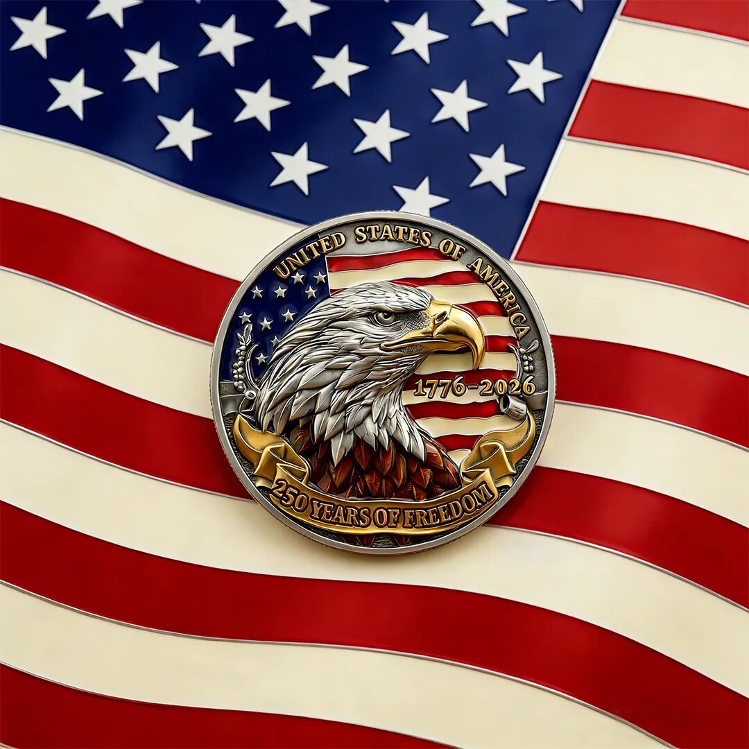 Faith & Nation 250 Years of America Commemorative Coin – Celebrating 250 Years of Freedom LM32 899151