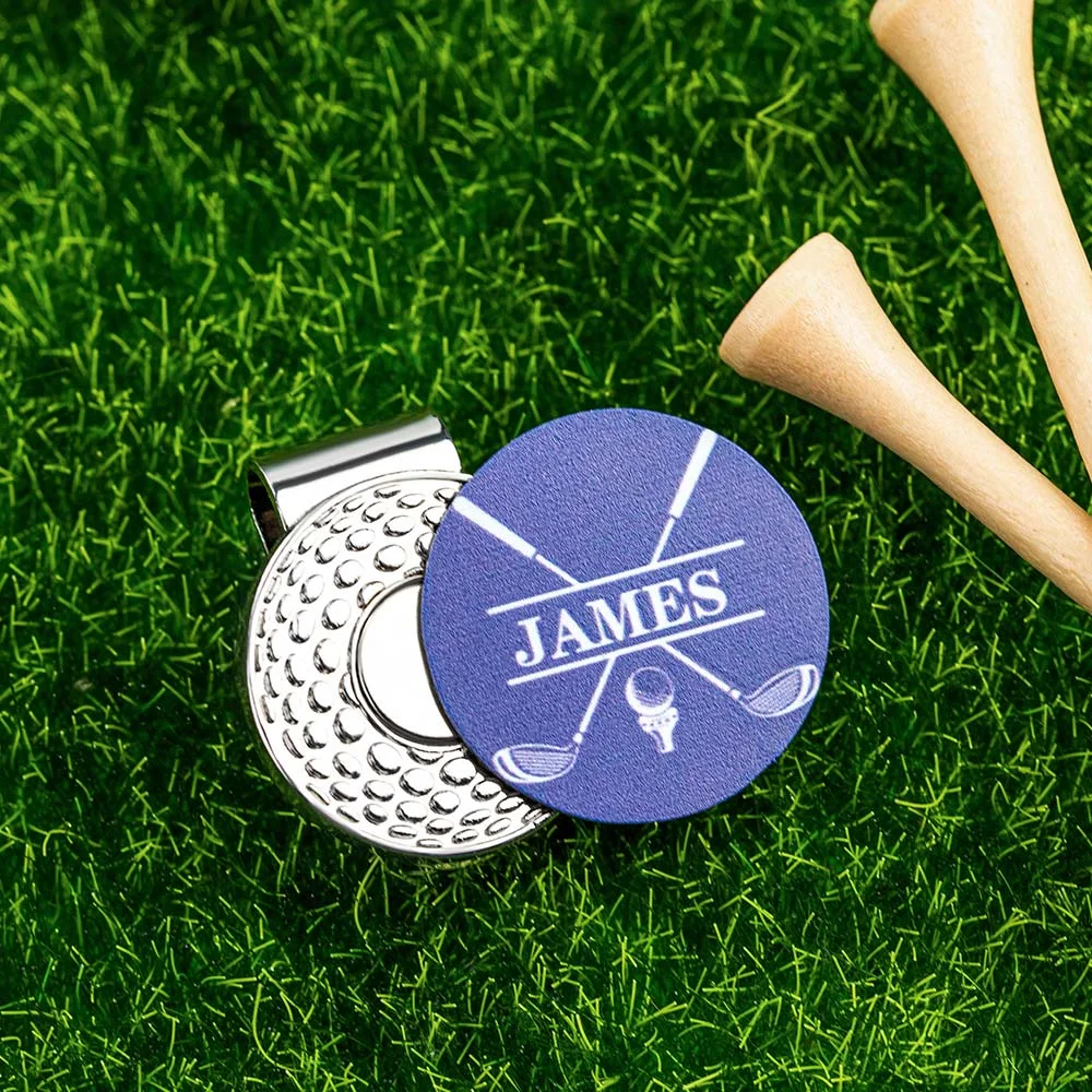 Personalised Golf Ball Marker Magnetic Hat Clip with Name Premium Golfer Accessories Gift for Golf Enthusiast HO82 900626