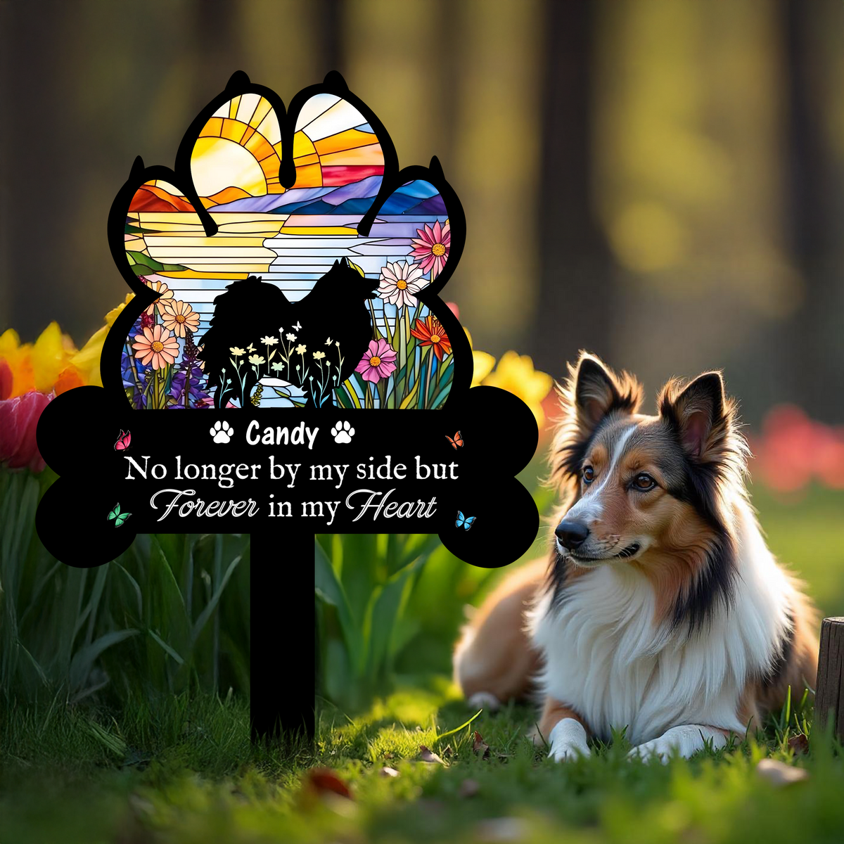 Personalized You Left Paw Prints Forever On Our Hearts - Personalized Garden Stake CH07 896236