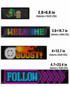 Demon LED Eyes for Car Truck Windshield, Programmable Animated LED Sign, Flexible Car Window Light, Halloween Car Decor HA75 922204