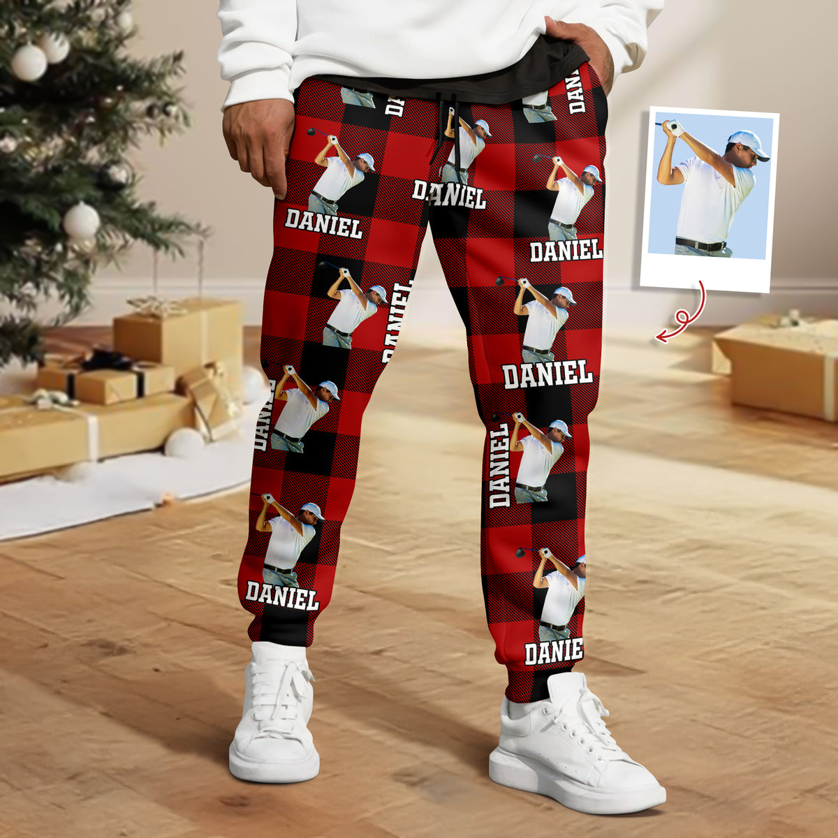 Custom Photo Golf Sweatpants Christmas Gift For Golf Lovers, Golfer HA75 898526