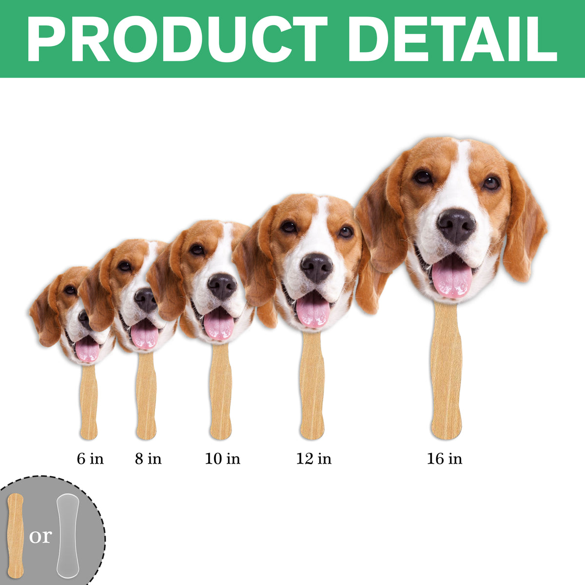 Custom Photo Funny Dog - Big Head Photo Face Fan HA75 892018