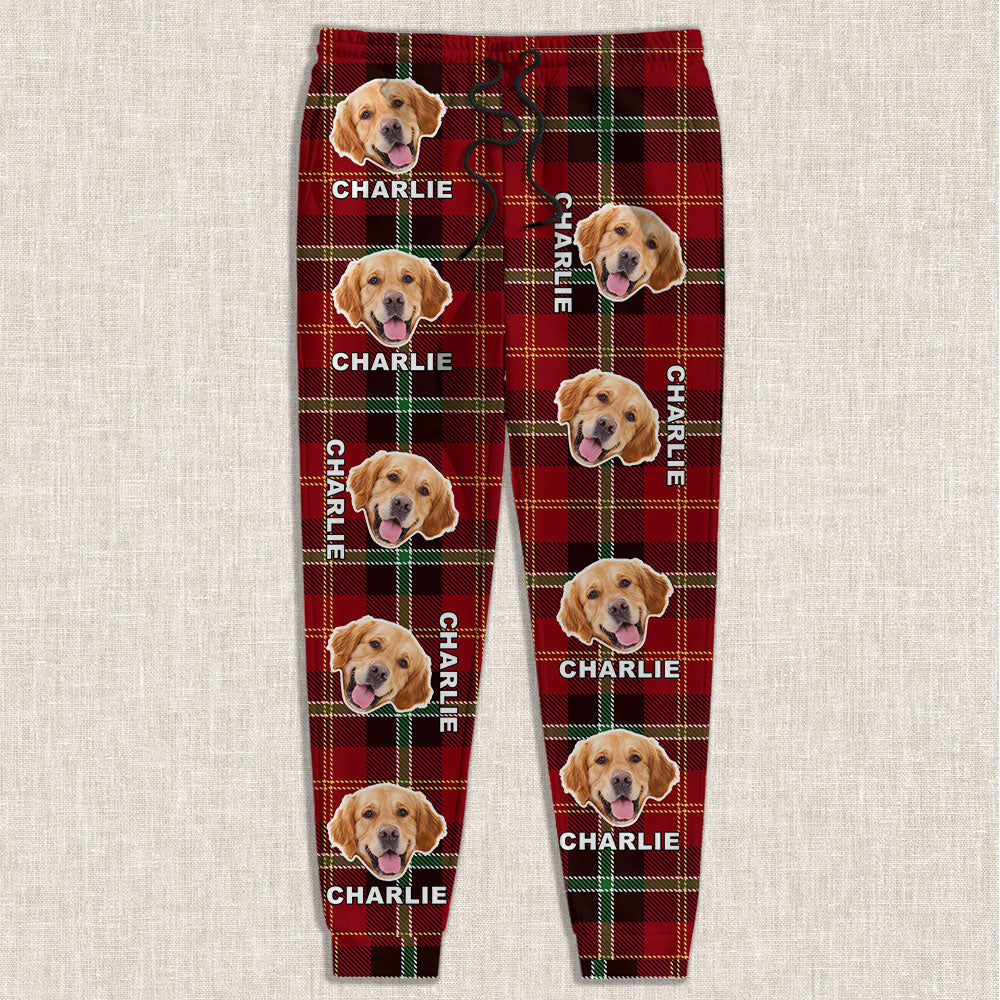 Custom Pet Photo Flannel Style Personalized Sweatpant For Dog Lovers Cat Lovers CH07 896104