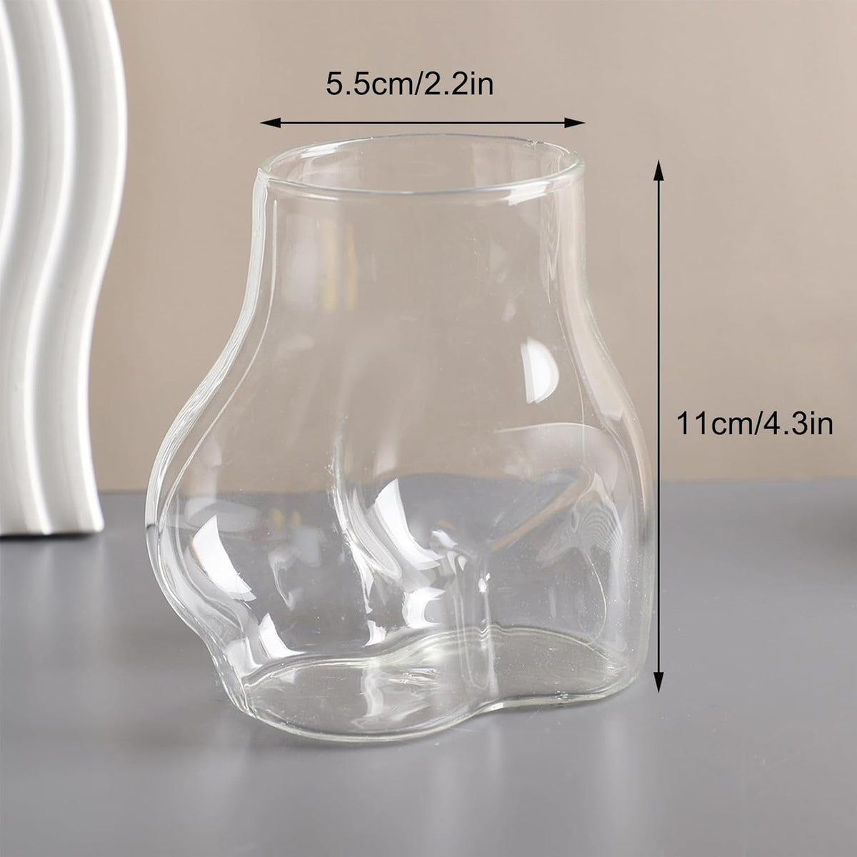 Funny Ass Body Shaped Glass Cup For Home Bar Party - Personalized Gift For Him, Boyfriend, Girlfriend, Couple HO82 902520