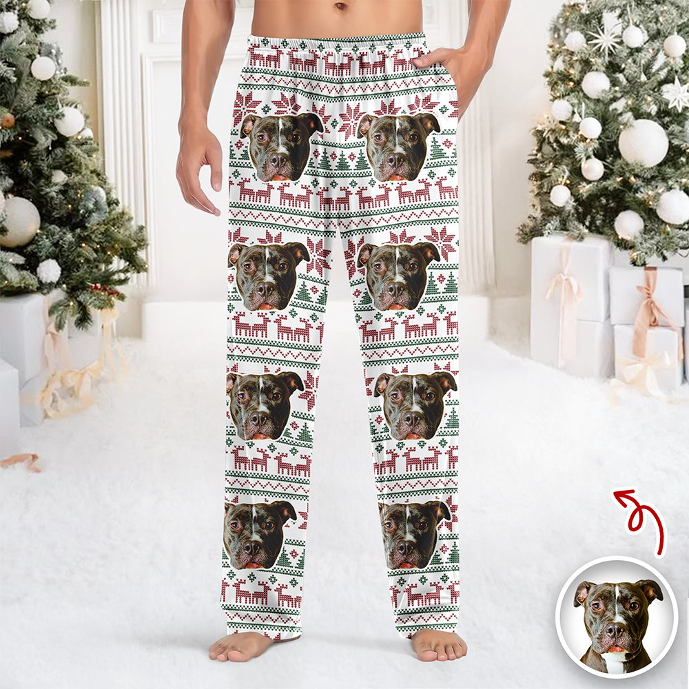 Custom Photo Christmas Is Coming Sweatpants Gift For Dog Lovers HA75 892846