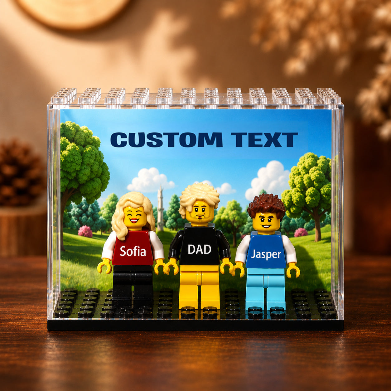 Personalized Family and Pet Minifigure Building Blocks Gifts - Gift For Dad, Father's Day, Anniversary, Birthday HO82 902686