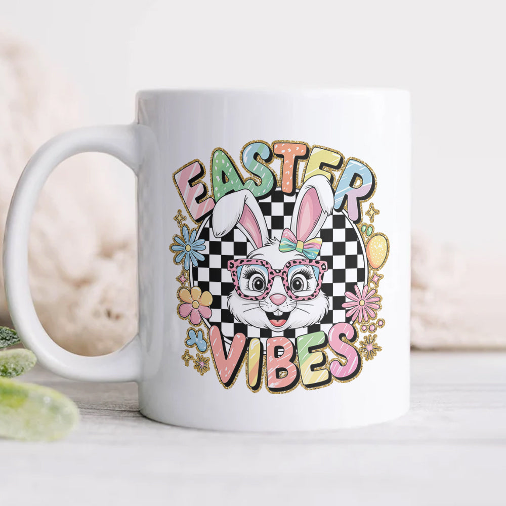 Easter Bunny Funny Vibes White Mug LM32 893131