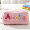 Personalized Yarn Name Canvas Pencil Case, Large Capacity, Back to School Gift for Kids LM32 669657