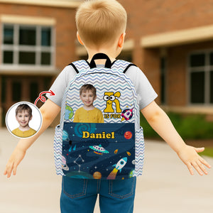 Custom Kid Photo Hello School Backpack CH07 896124