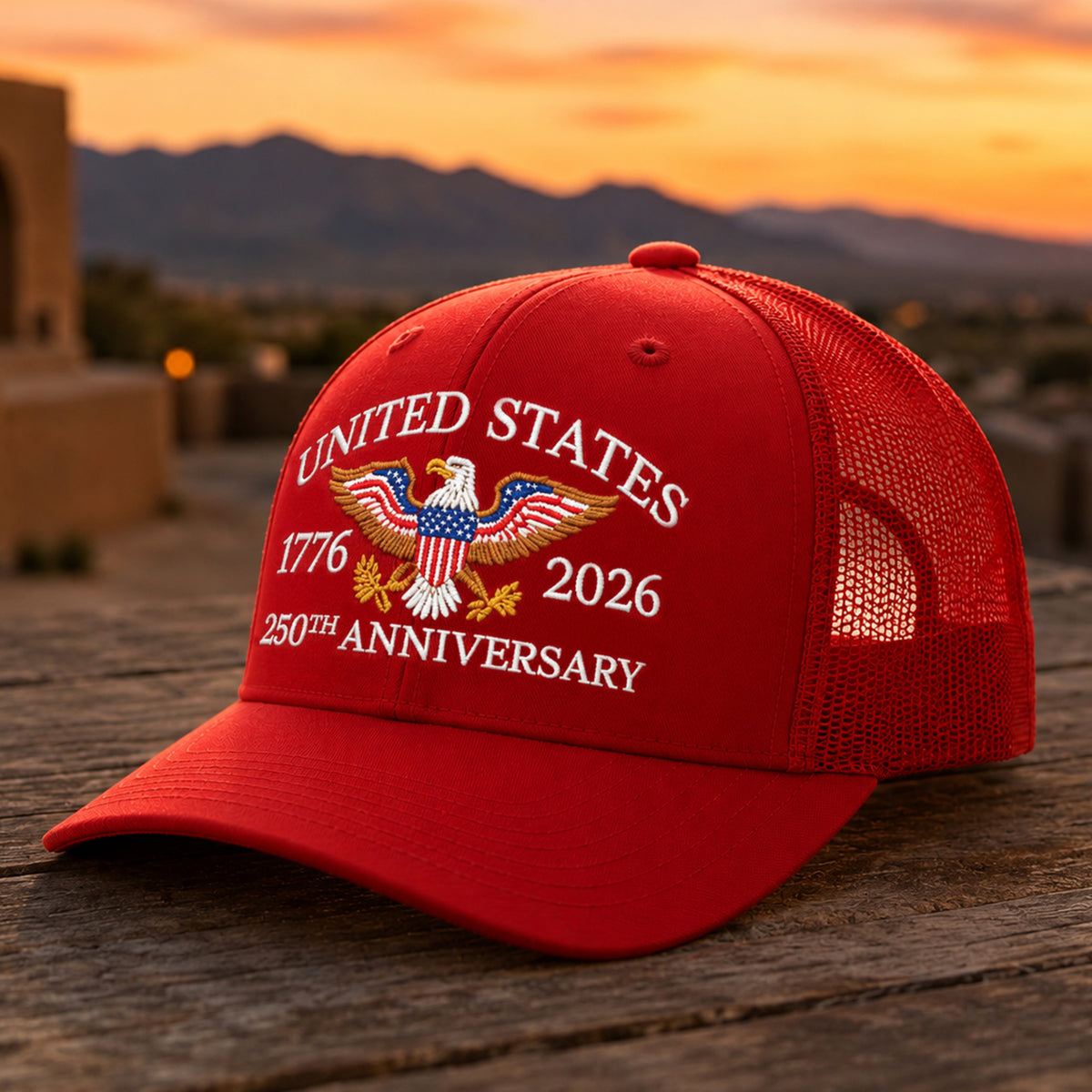United States 250th Anniversary 1776–2026 Eagle Embroidered Trucker Hat HO82 902882