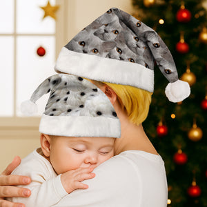 Custom Dog Cat Portrait Photo Unique Santa Hat For Pet Lovers LM32 895351