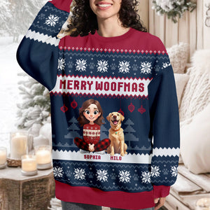 Merry Woofmas Personalized Dog Ugly Sweater HA75 898188