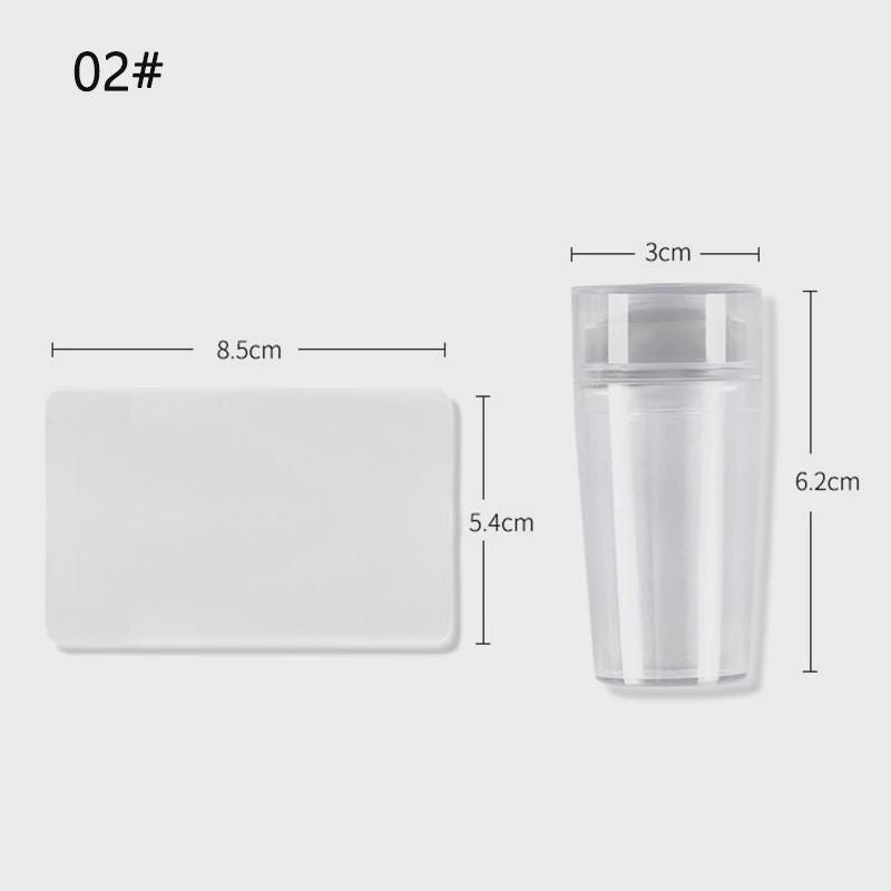 Clear Nail Stamper - Transparent Jelly Nail Stamping Tool LM32 669151