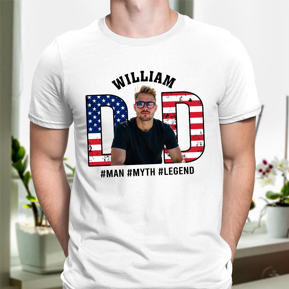 Custom Photo Man Myth Legend For Dad Shirt TH10 894085