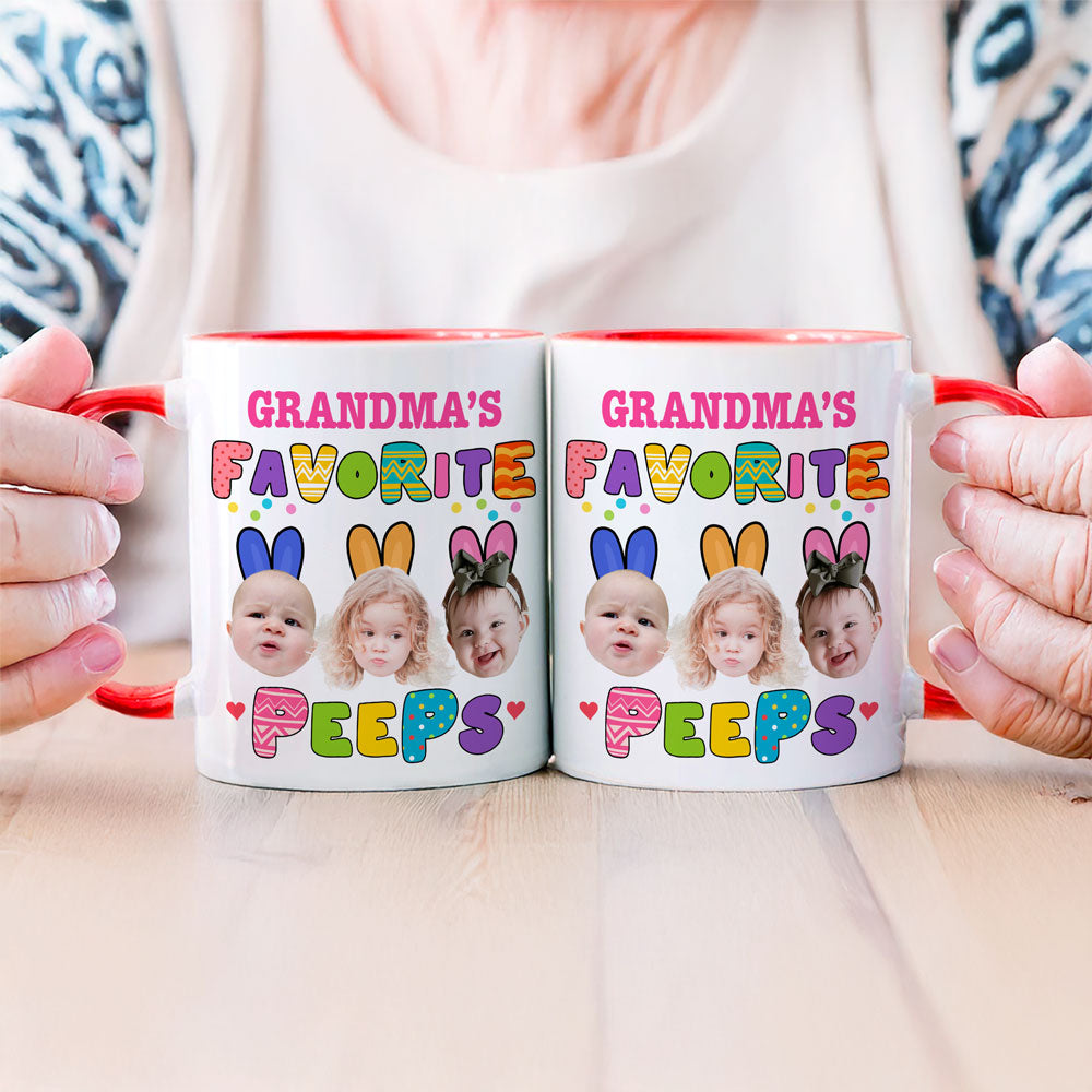 Custom Photo Favorite Peep For Easter Day Accent Mug TH10 892447