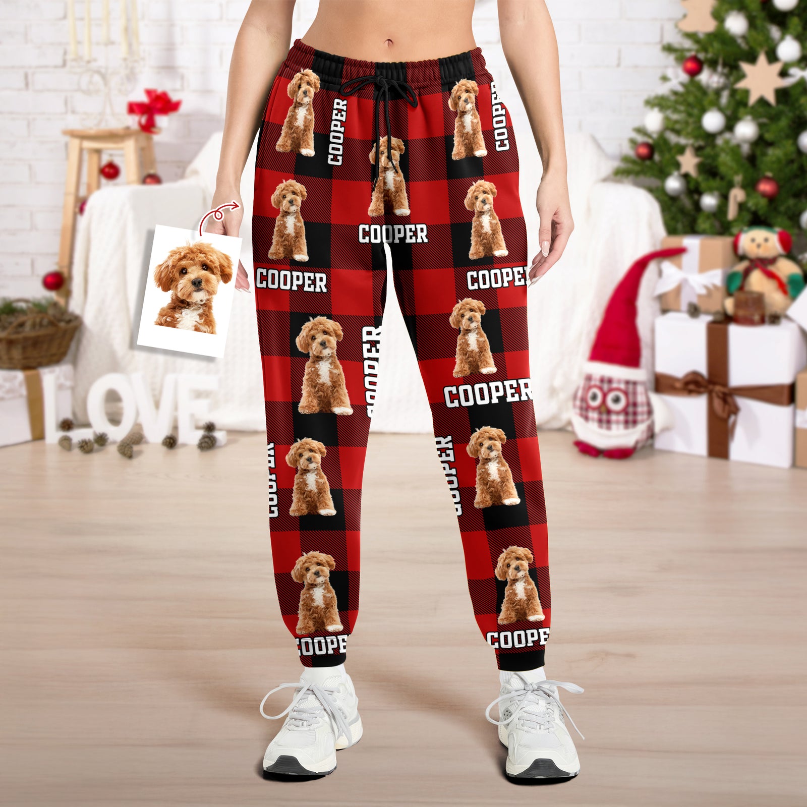 Custom Photo Dog Cat Sweatpants Christmas Gift For Dog Cat Lovers HA75 898346