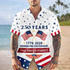 Custom Name USA 250 Years Semiquincentennial 1776-2026 Hawaii Shirt LM32 899543