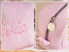 Personalized Name Embroidered Waffle Cosmetic Bag - Gift For Mom, Girlfriend, Women, Bridesmaid Gift LM32 899547
