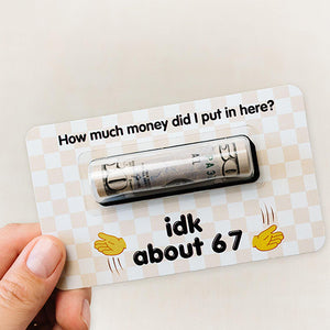 Personalized Gift Merry Christmas BRUH Money Holder Card LM32 897325