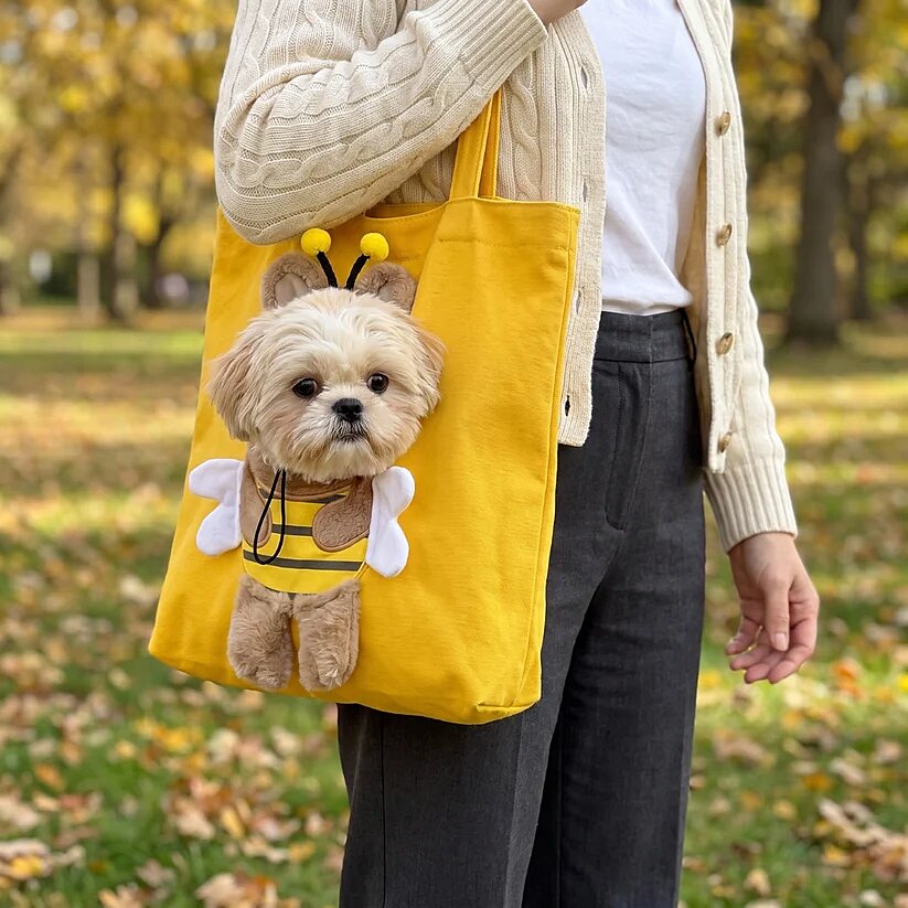 Cute Pet Carrier Tote Bag, Small Dog & Kitten Carrier, Pet Travel Bag LM32 670055