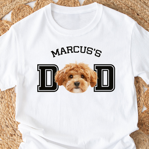 Custom Photo Dog - Dog's Dad, Dog's Mom Bright Shirt HA75 892474