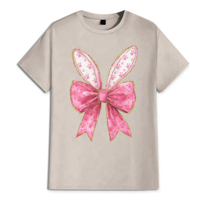 Gold Coquette Easter Bunny T-Shirt LM32 893123