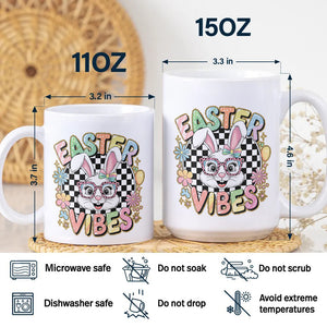 Easter Bunny Funny Vibes White Mug LM32 893131