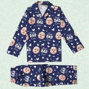Custom Face Cute Best Dad Ever Pajamas For Father's Day LM32 893569