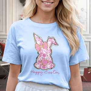 Coquette Happy Easter Pink Bunny T-Shirt LM32 893121