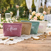 Personalized Name Embroidered Corduroy Makeup Bag - Gift For Mom, Girlfriend, Women, Summer Gift HO82 902190