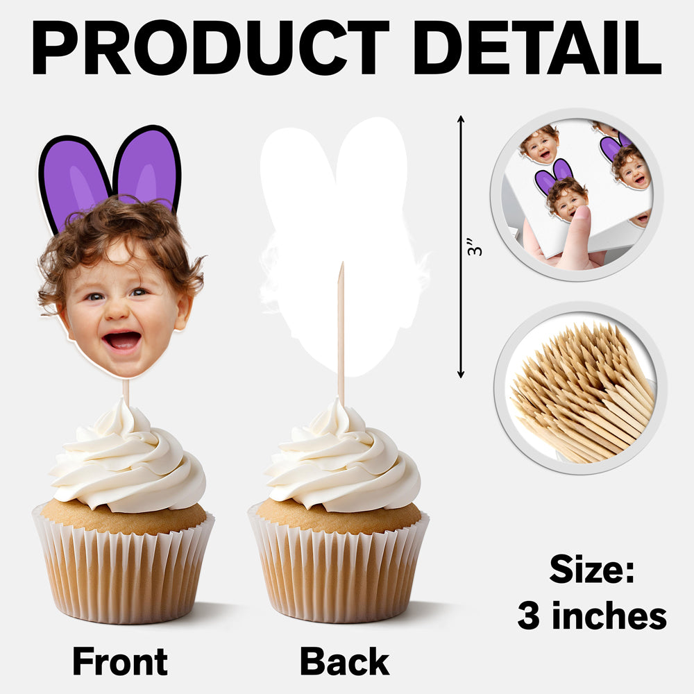 Custom Photo Favorite Peep For Easter Day Cupcake Topper TH10 892517